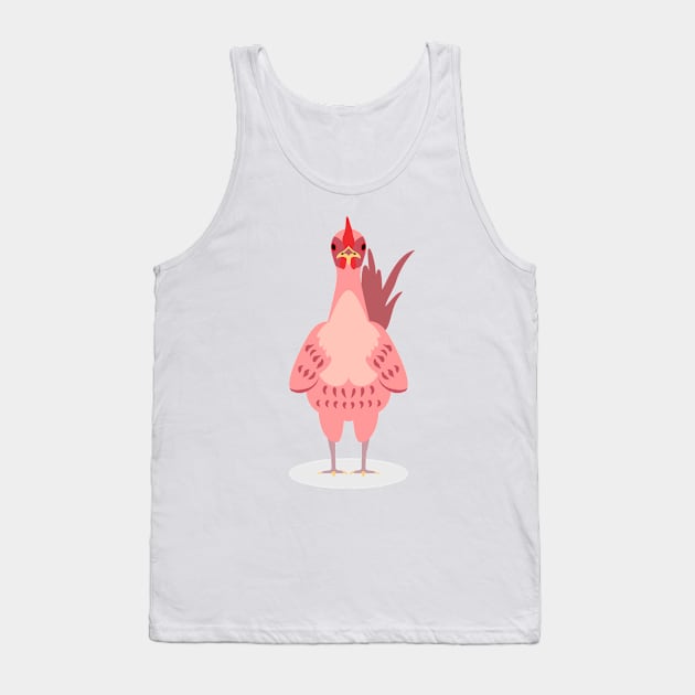 A Cute Chicken Tank Top by iswenyi Art